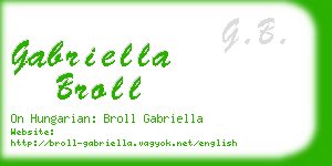 gabriella broll business card